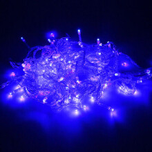 (Blue?Flash RGB Outside Lamp, 50M 400LED) 50M 400LED Christmas Fairy Wire String Lights Indoor UK Plug In Wedding Party