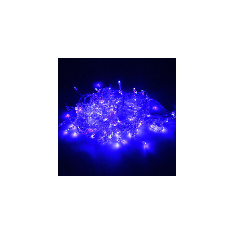 (Blue?Flash RGB Outside Lamp, 50M 400LED) 50M 400LED Christmas Fairy Wire String Lights Indoor UK Plug In Wedding Party