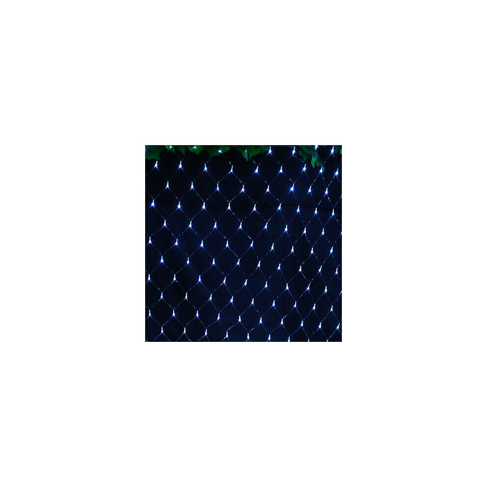 (White, 4MX6M 880LED) 6x4M LED Curtain Window Net Mesh String Fairy Lights Waterproof Plug Xmas Lamps