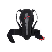 Alpinestars Black-Red Nucleon KR-2 Motorcycle Back Protector - L