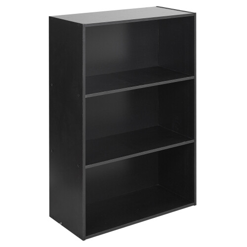 URBN Living (Black) 3 Tier Wide | Bookcase 2