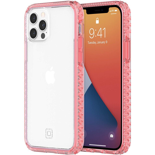 Incipio (Pink/Clear, iPhone 12 Pro Max) Incipio Grip Protective Case for iPhone 12 Series