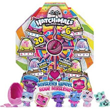 HATCHIMALS 6059964 CollEGGtibles, Cat Crazy Mystery Wheel with 20 Surprises to Open, for Kids Aged 5 and Up, Grey