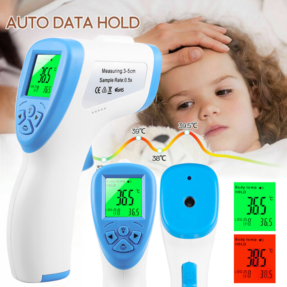 Digital Infrared Contactless Forehead Thermometer Gun Temperature Measurement