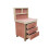 (3ft, With Back Panel) Wooden Workbench Tool Cabinet - Eucalyptus Top Industrial Storage Work Table 6