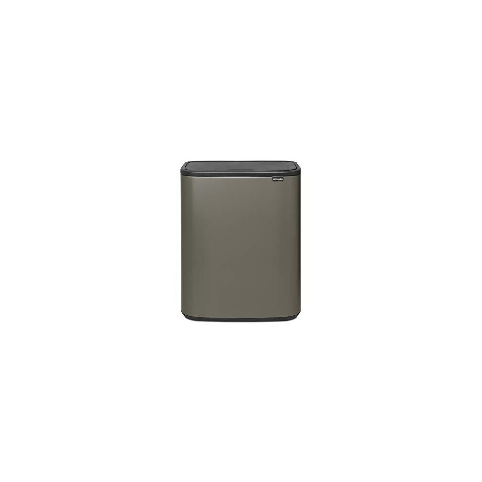 Brabantia Bo Touch Bin Recycling, 2 X 30L, Platinum, 2 Inner Buckets (2X30l)
