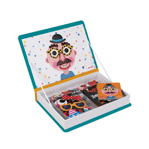 Janod Janod Magneti'Book Crazy Faces Educational Game - Plush Soft Toy
