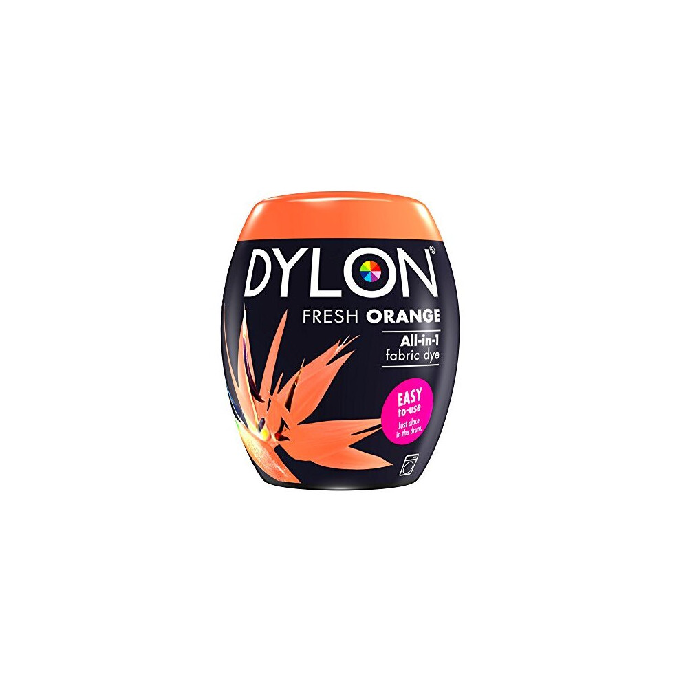 DYLON Washing Machine Fabric Dye Pod for Clothes & Soft Furnishings, 350g â Fresh Orange