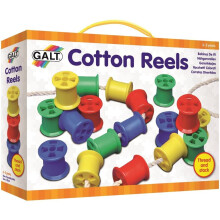 Cotton Reels Toys Kids Threading Stacking Activity Game Educational Set Of 20