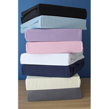 Super Soft Luxry Premium Quality 100% Cotton Jersey Fitted Sheet. (King Bed, Grey)