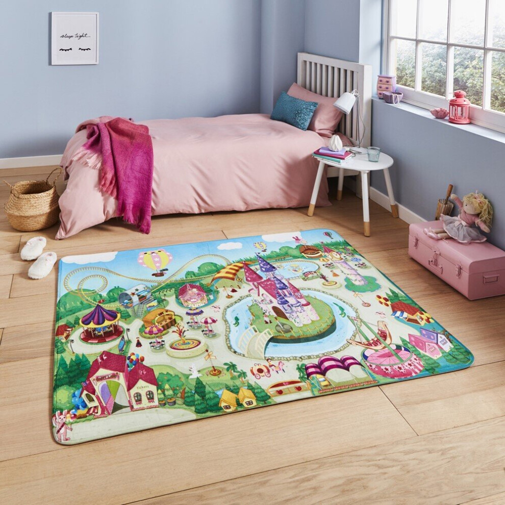 (120x160cm) Inspire G2394 Rugs in Multi Kids Magical Kingdom Bright Fun Children Mats