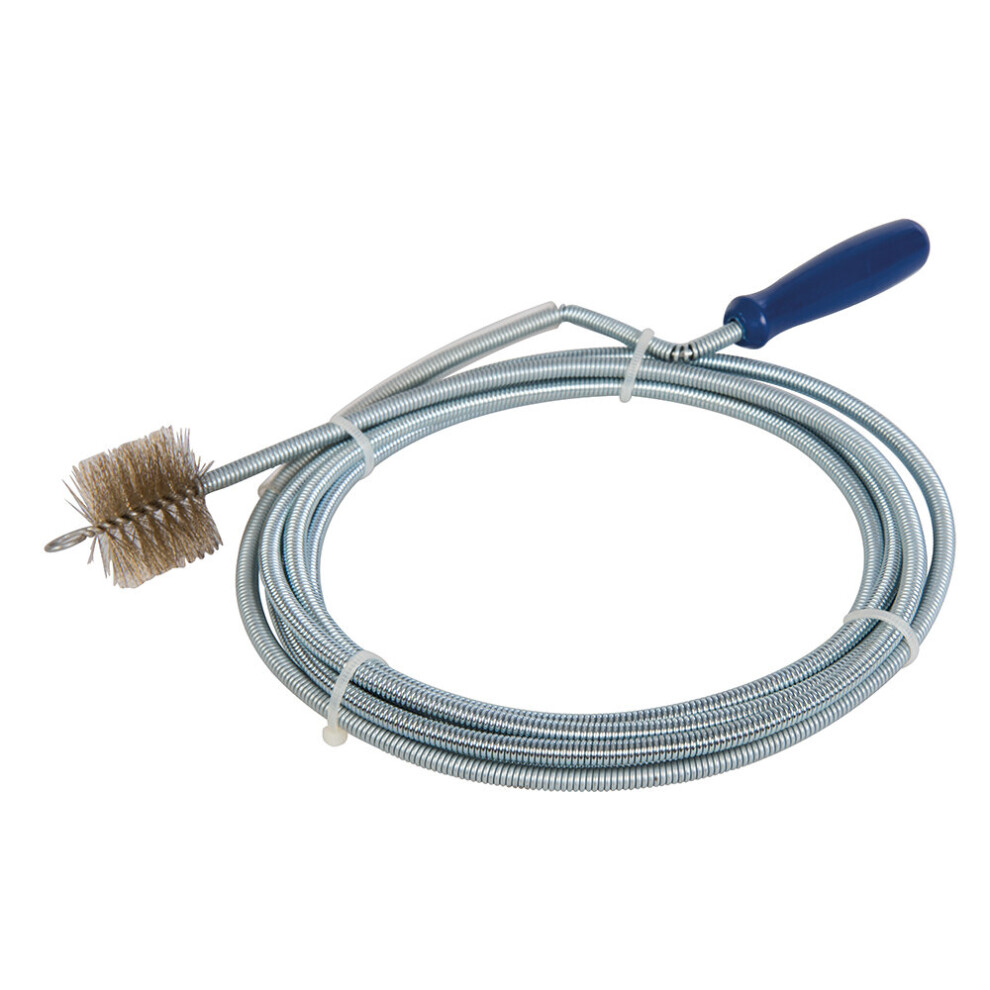 Silverline Drain Auger with Brush  ( 3m ) ( UK )