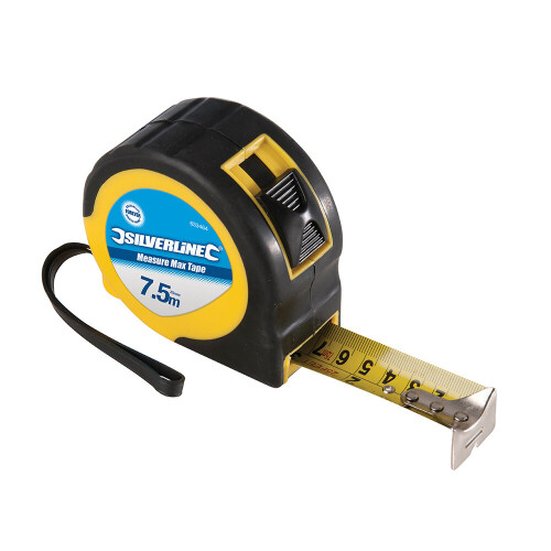 Silverline Measure Max Tape 7.5m x 25mm ( UK )