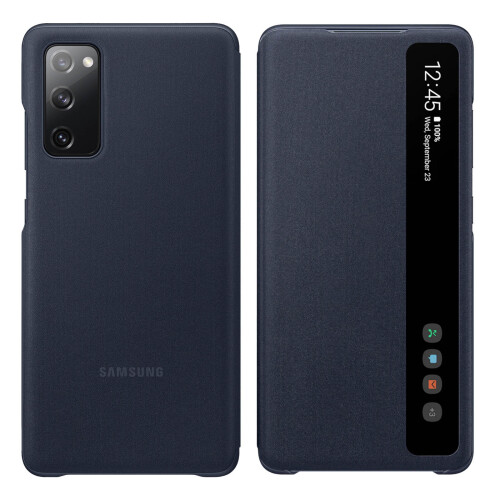 Case for Samsung Galaxy S20 FE Clear View Touch Window Original - dark blue