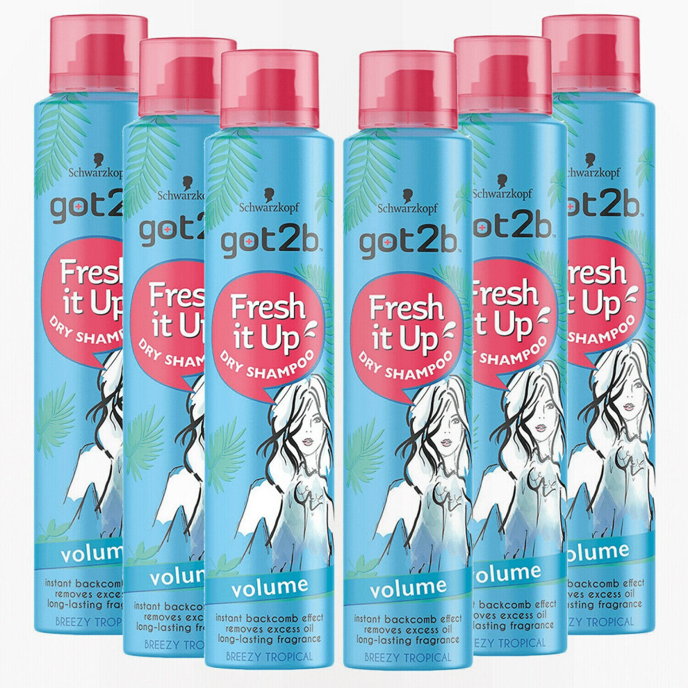 Schwarzkopf got2b Fresh It Up Texture Dry Shampoo 200 ml , 6pk