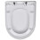 VidaXL vidaXL Soft-close Toilet Seat with Quick-release Design White Square Bathroom 4