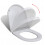 VidaXL vidaXL Soft-close Toilet Seat with Quick-release Design White Square Bathroom 8