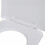 VidaXL vidaXL Soft-close Toilet Seat Square White Bathroom Furniture Accessories Lid 8