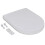 VidaXL vidaXL Soft-close Toilet Seat Square White Bathroom Furniture Accessories Lid 6