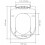 VidaXL vidaXL Soft-close Toilet Seat Square White Bathroom Furniture Accessories Lid 5