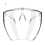 (L) Durable Clear Face Shield Outdoor Safety Protective Mask Transparent Face Covers 1