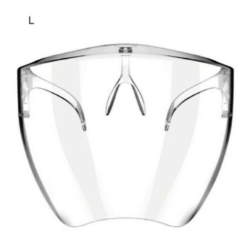 (L) Durable Clear Face Shield Outdoor Safety Protective Mask Transparent Face Covers