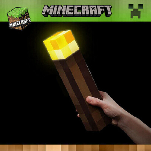 (LED Torch-One color) LED Minecraft Torch & Ore Lights | Keyring, Handheld Or Wall-Mounted Lights