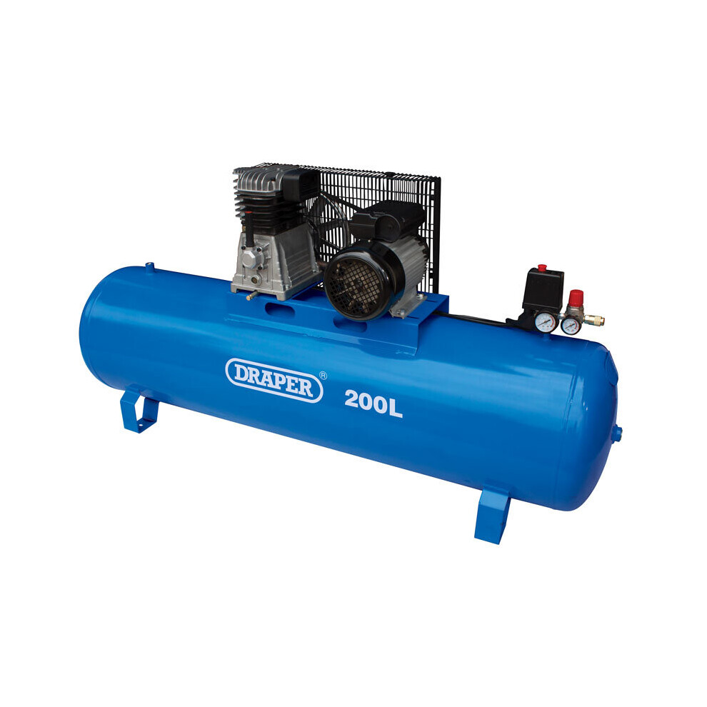 200L Stationary Belt-Driven Air Compressor (2.2kW)