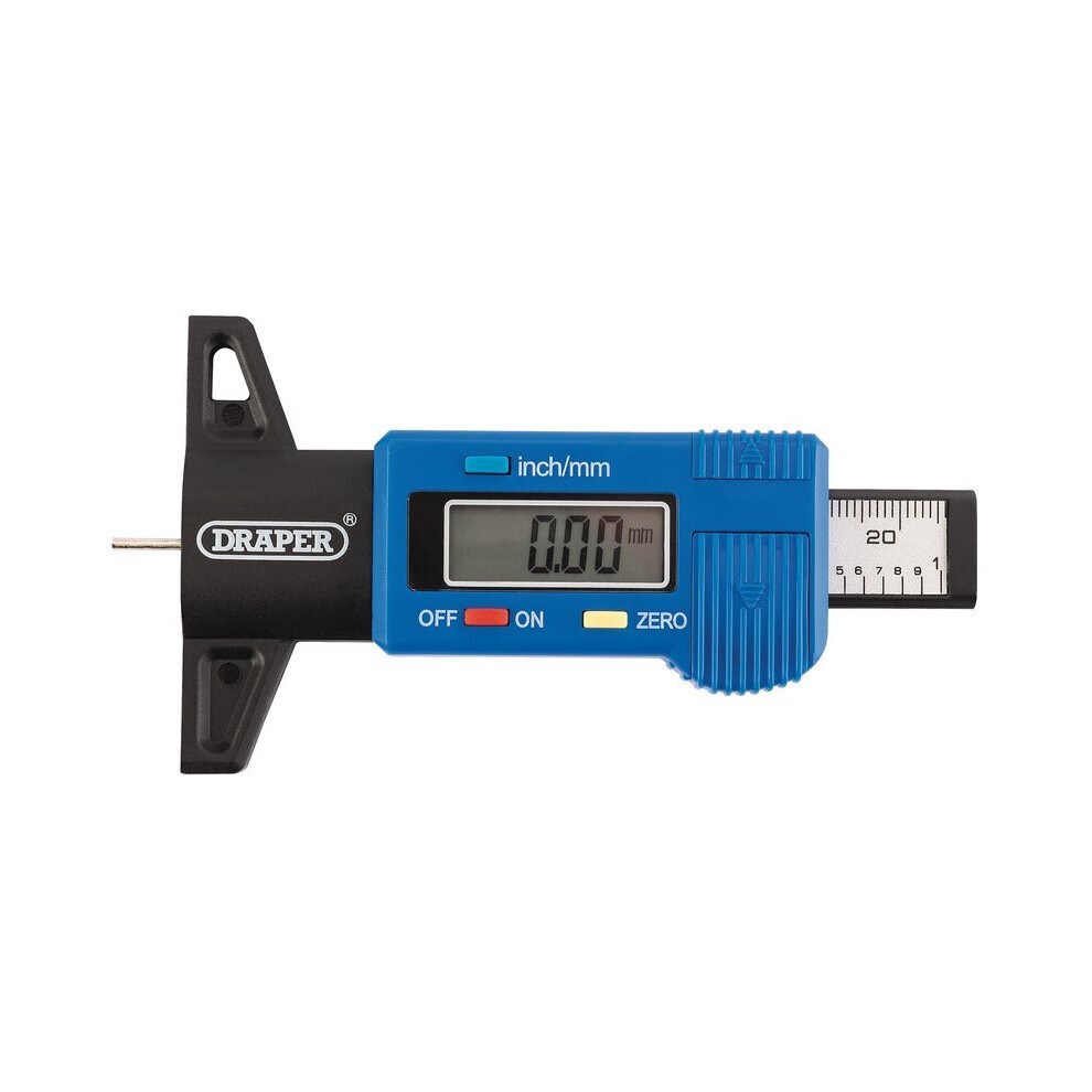 Draper Digital Tyre Tread Depth Gauge
