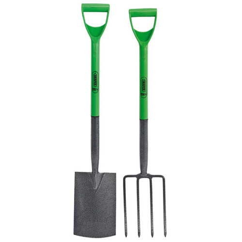 VidaXL Carbon Steel Garden Fork and Spade Set