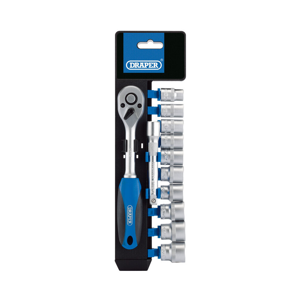 3/8" Sq. Dr. Metric Socket and Ratchet Set (12 Piece)