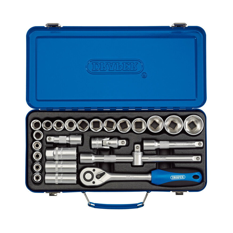 1/2" Sq. Dr. Metric Socket Set (26 Piece)
