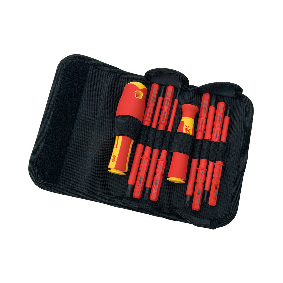 Ergo Plus® VDE Screwdriver Set with Interchangeable Blades (10 Piece)