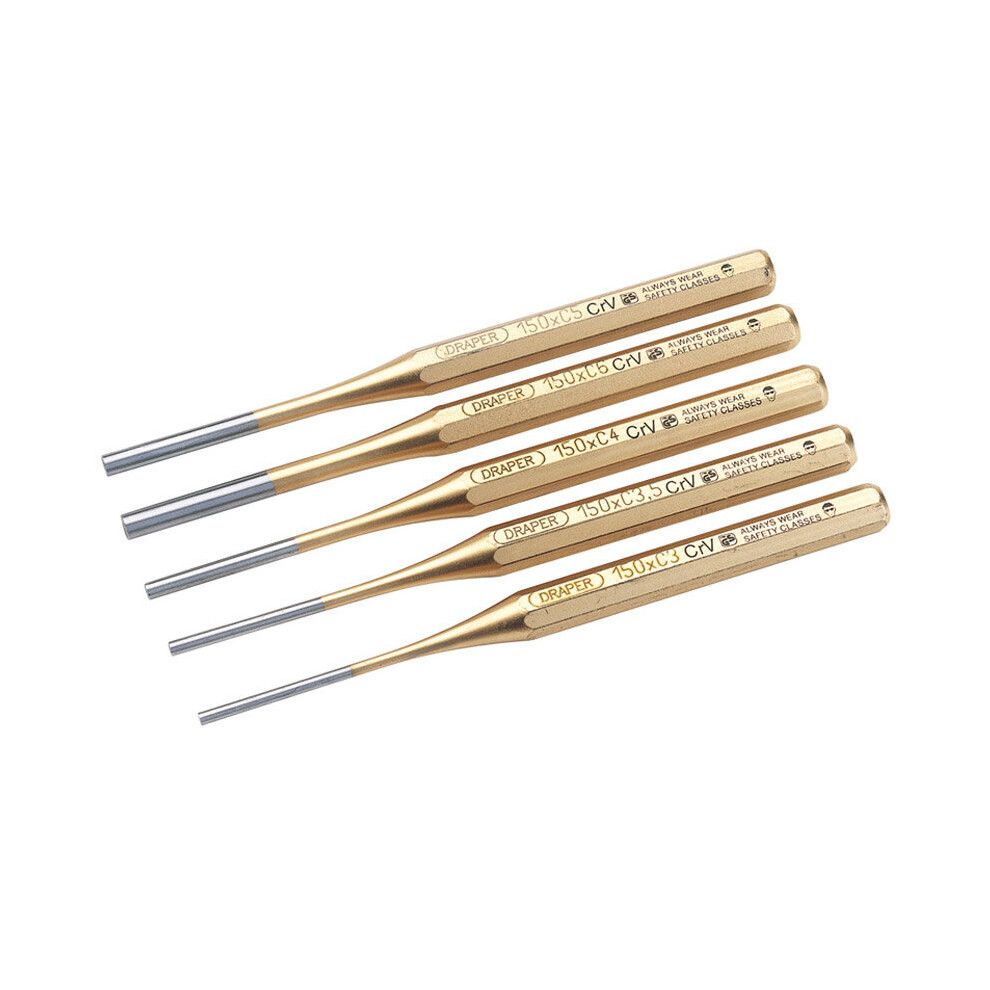 Octagonal Parallel Pin Punch Set (5 Piece)