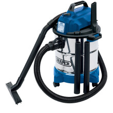 20L 1250W 230V Wet and Dry Vacuum Cleaner with Stainless Steel Tank