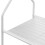 Direct Online Houseware 5ft White Clothes Rail With Two Shelves Hanging Storage Hooks 7