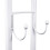 Direct Online Houseware 5ft White Clothes Rail With Two Shelves Hanging Storage Hooks 6