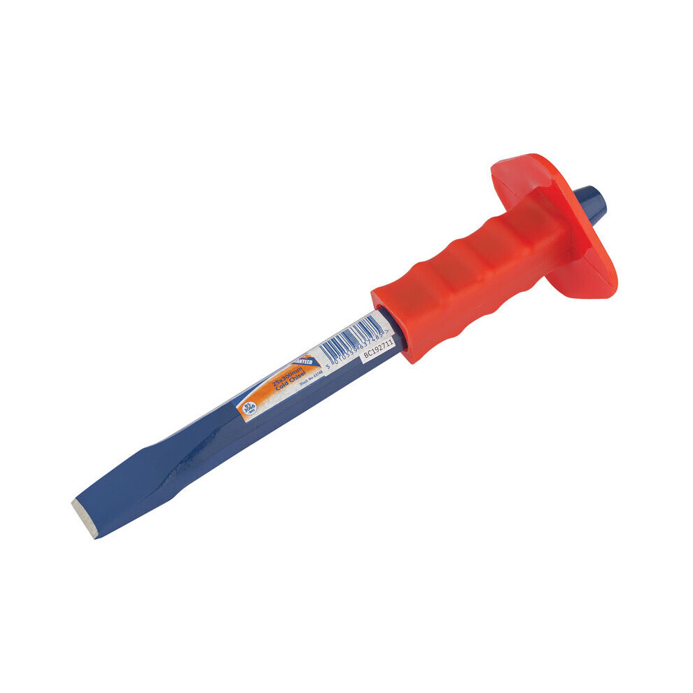 25 x 300mm Octagonal Shank Cold Chisel with Hand Guard (Sold Loose)