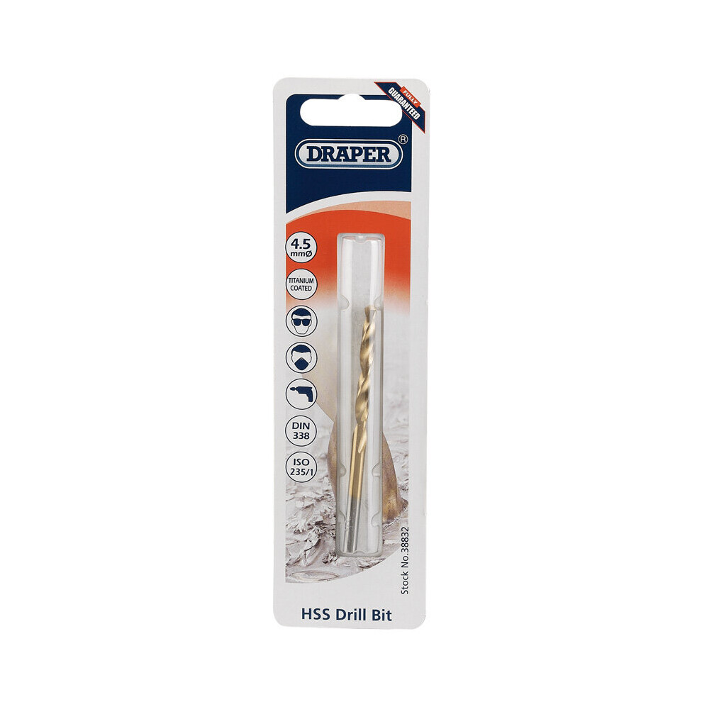 Draper 4.5Mm Hss Titanium Drill Bit