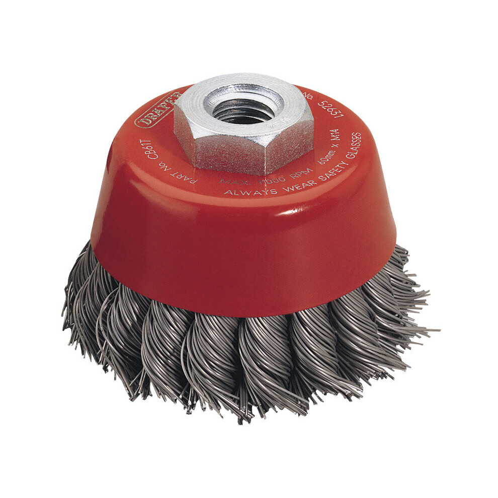 60mm x M14 Twist Knot Wire Cup Brush