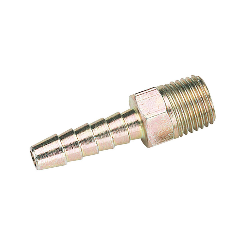 Draper 1/4" Bsp Taper 1/4" Bore Pcl Male Screw Tailpiece (Sold Loose)