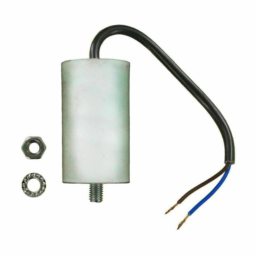 Universal Start Capacitor Mfd 10Uf 450Vac With 22Cm Of Cable Connector 5053197009900