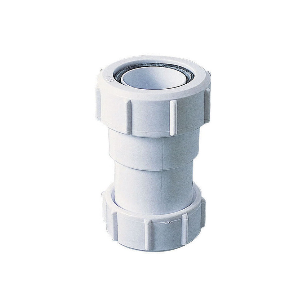 (32x37mm (1 1/4" Inch)) PVC Tube Fitting Sleeve Connector EU to UK Adaptor Pipe Conversion Reduction