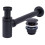 Click-clack Νιπτήρας Siphon Universal Rea Matte Black 1