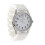 (White) Silicone Stretch Band Watch 1