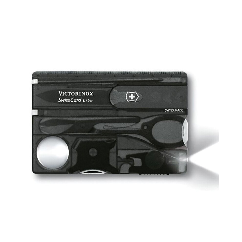 Victorinox SwissCard Lite Translucent Black Blister Pack VICJSWCLONB