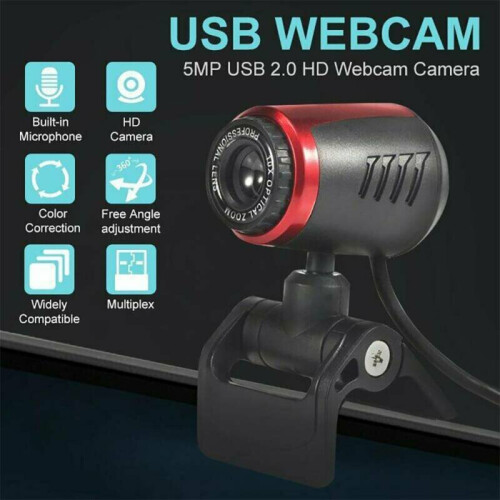 Web Camera With Microphone HD For Computer Laptop Webcam USB 1
