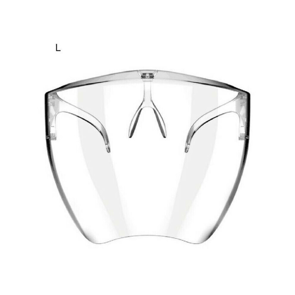 (L) Safety Face Shield Protective Facial Cover Clear Glasses Visor Ppe Mask 795340504218