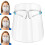 10pcs Safety Full Face Shield Visor Glasses Guard Protection Clear Mask 2