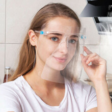 10pcs Safety Full Face Shield Visor Glasses Guard Protection Clear Mask